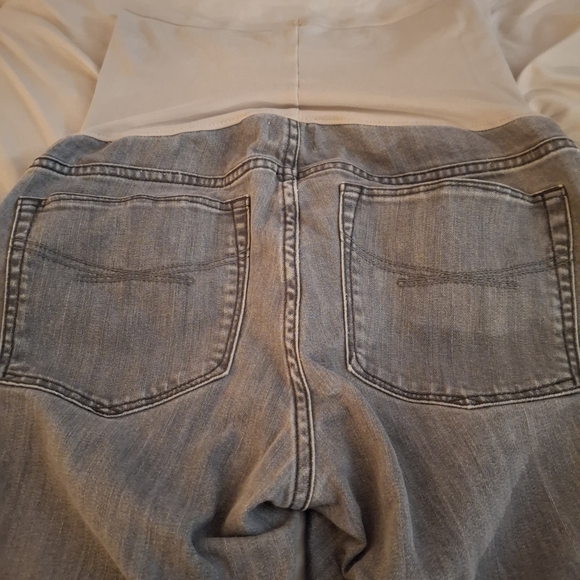 1969 Always Skinny Women's Gray Straight Leg Maternity Jeans - Picture 6 of 9